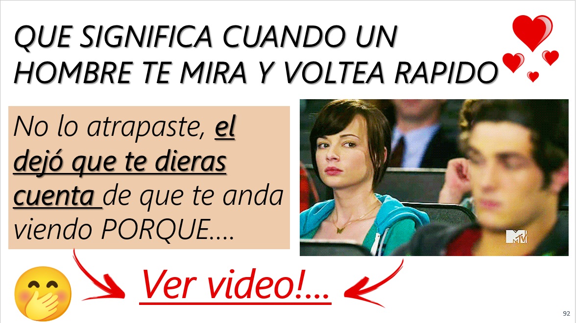 Le Pillo Mirandome Y Desvía La Mirada